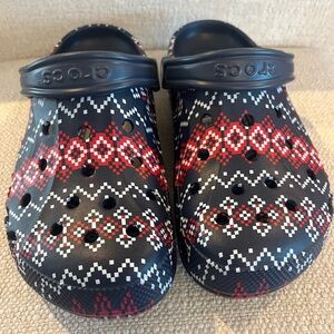 CROCS baya holiday graphic clogs M6/W8